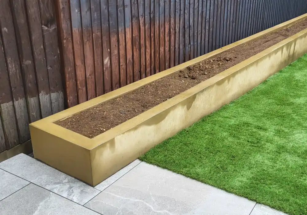 garden planter installation in corby