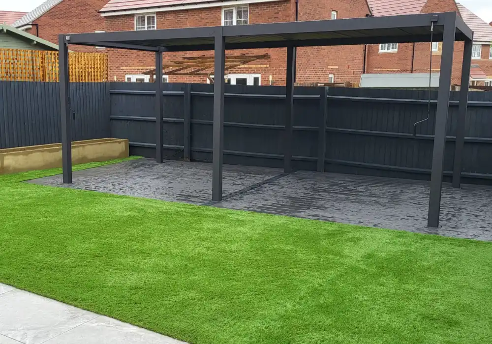 pergola installation in corby