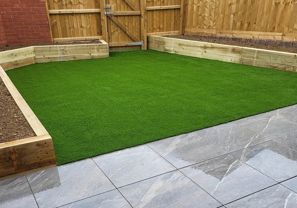 artificial grass installation in thrapston