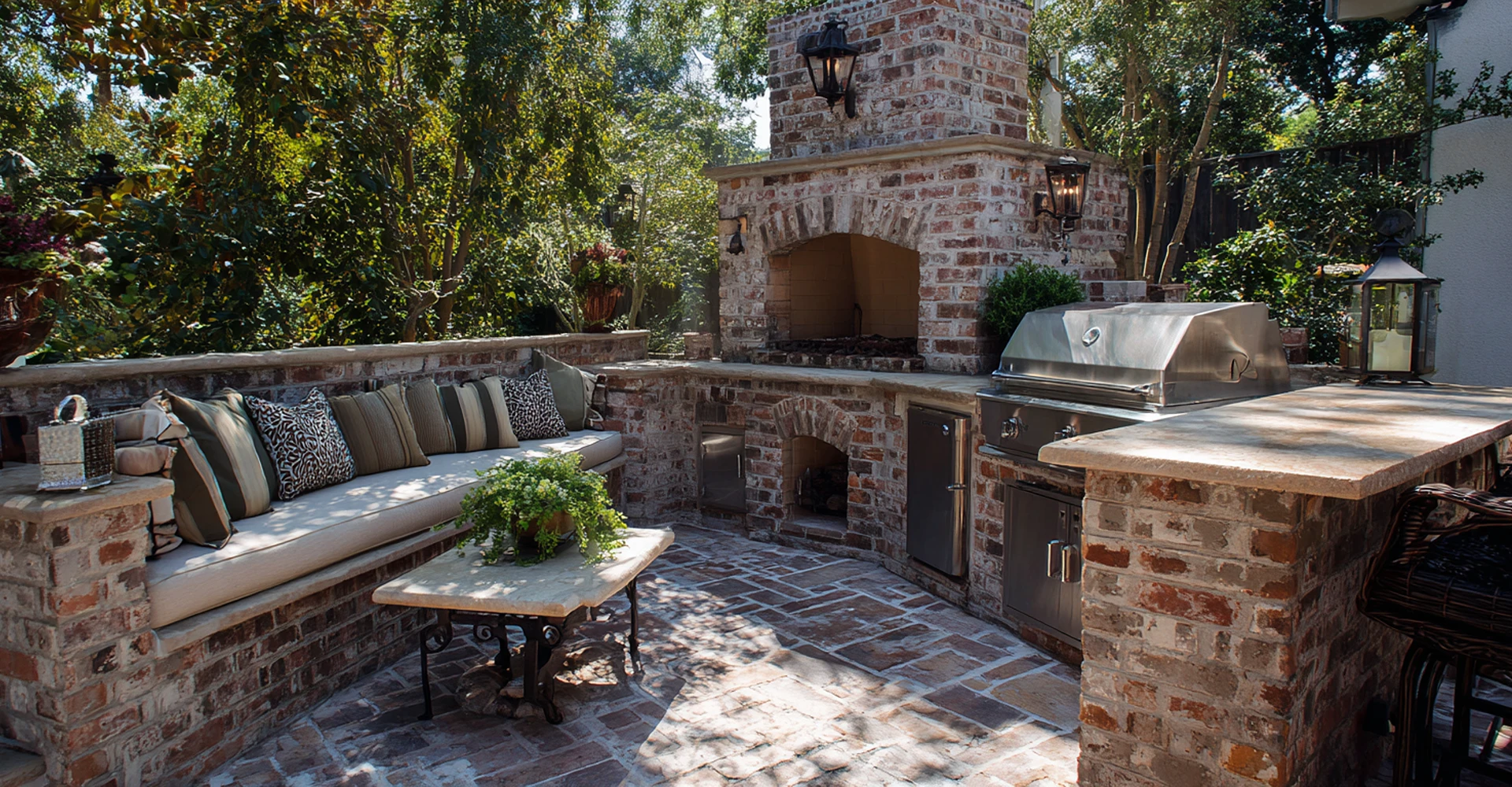 Brick BBQs, Outdoor Fireplaces, and Hardstanding