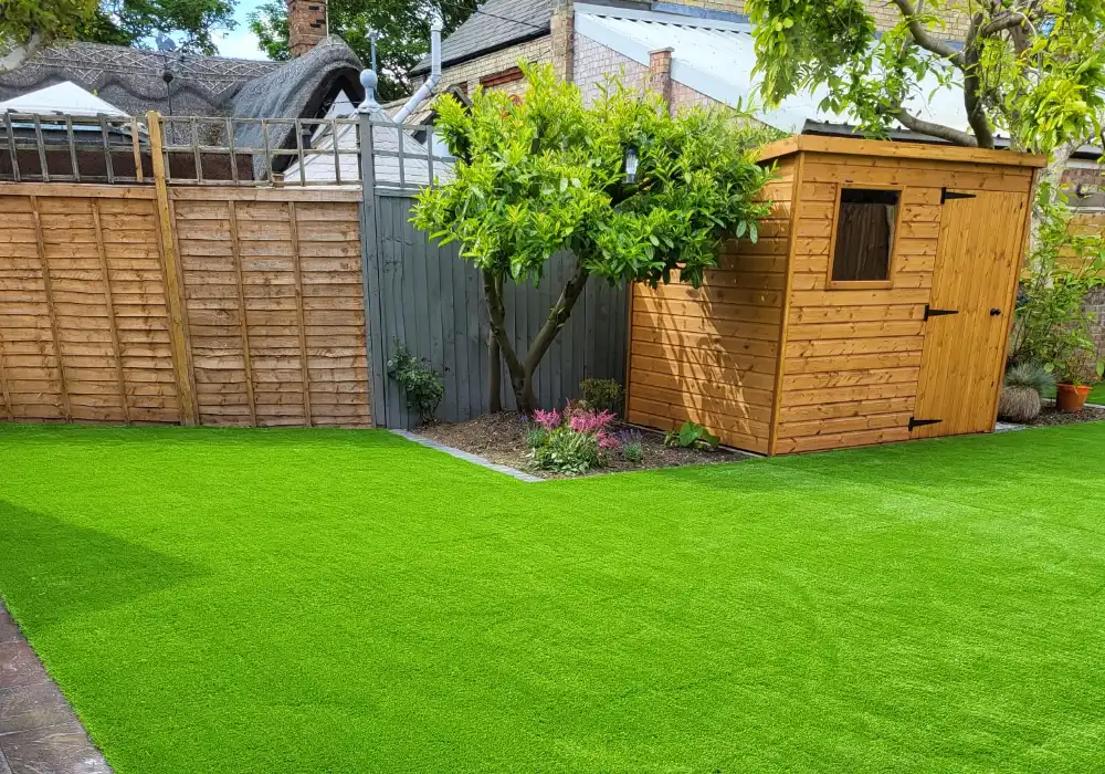 wembley artificial grass installation in brampton cambridgeshire