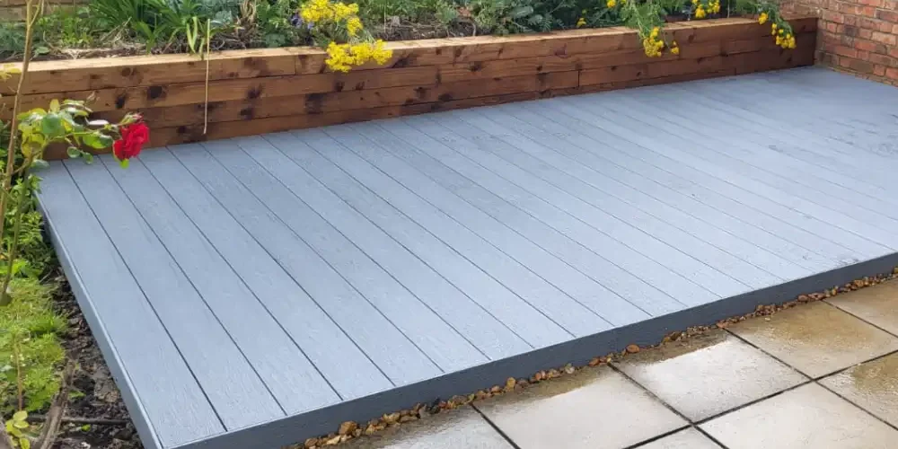 composite garden decking installation