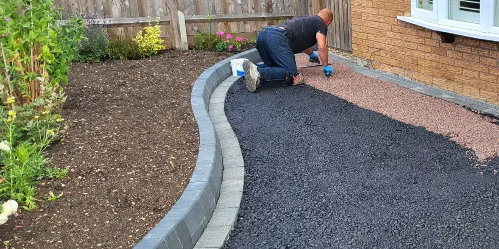 key kerb edging blocks installation